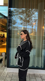 BLACK JACKET WITH BELT