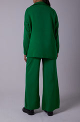 GREEN SPORTY KNIT SET