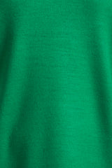 OVERSIZED COLLARED GREEN KNIT SET