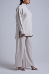 OVERSIZED OATMEAL KNITSET