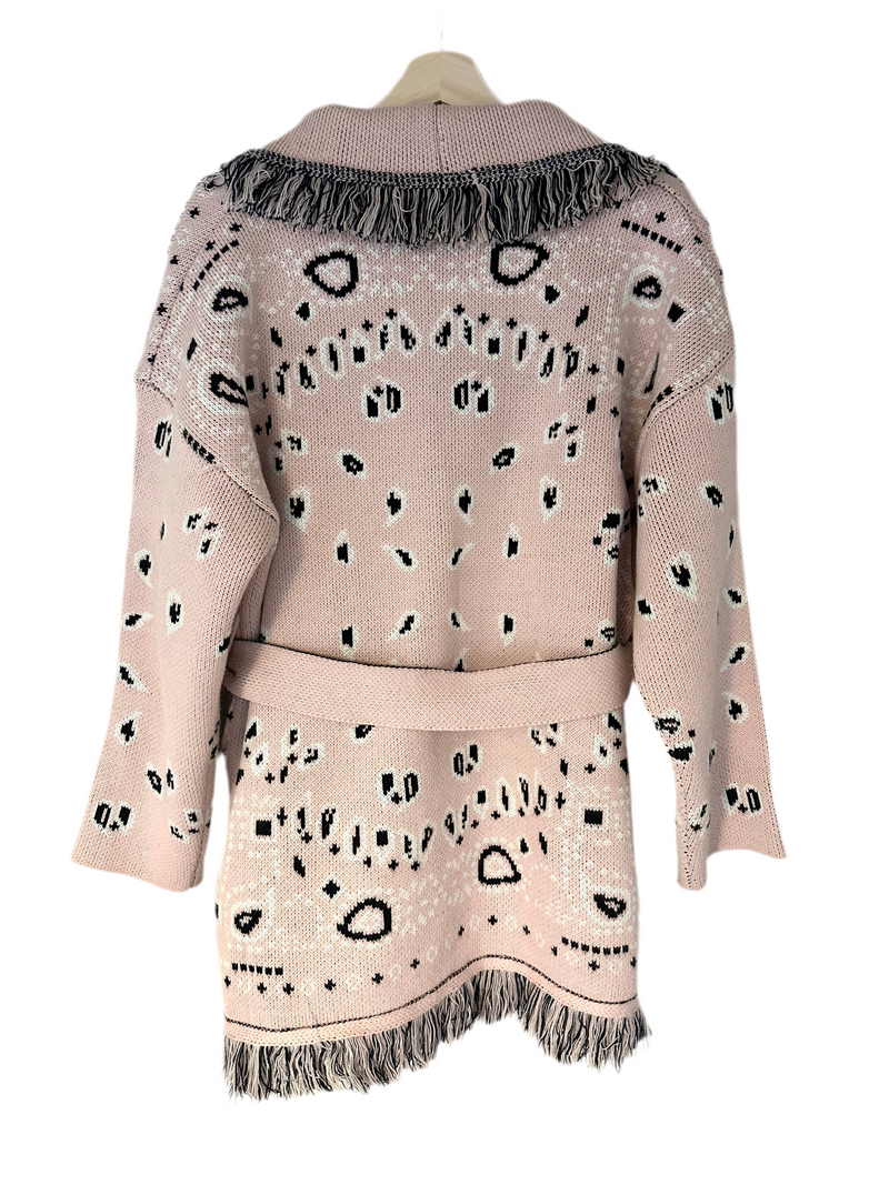 Baby pink cashmere cardigan