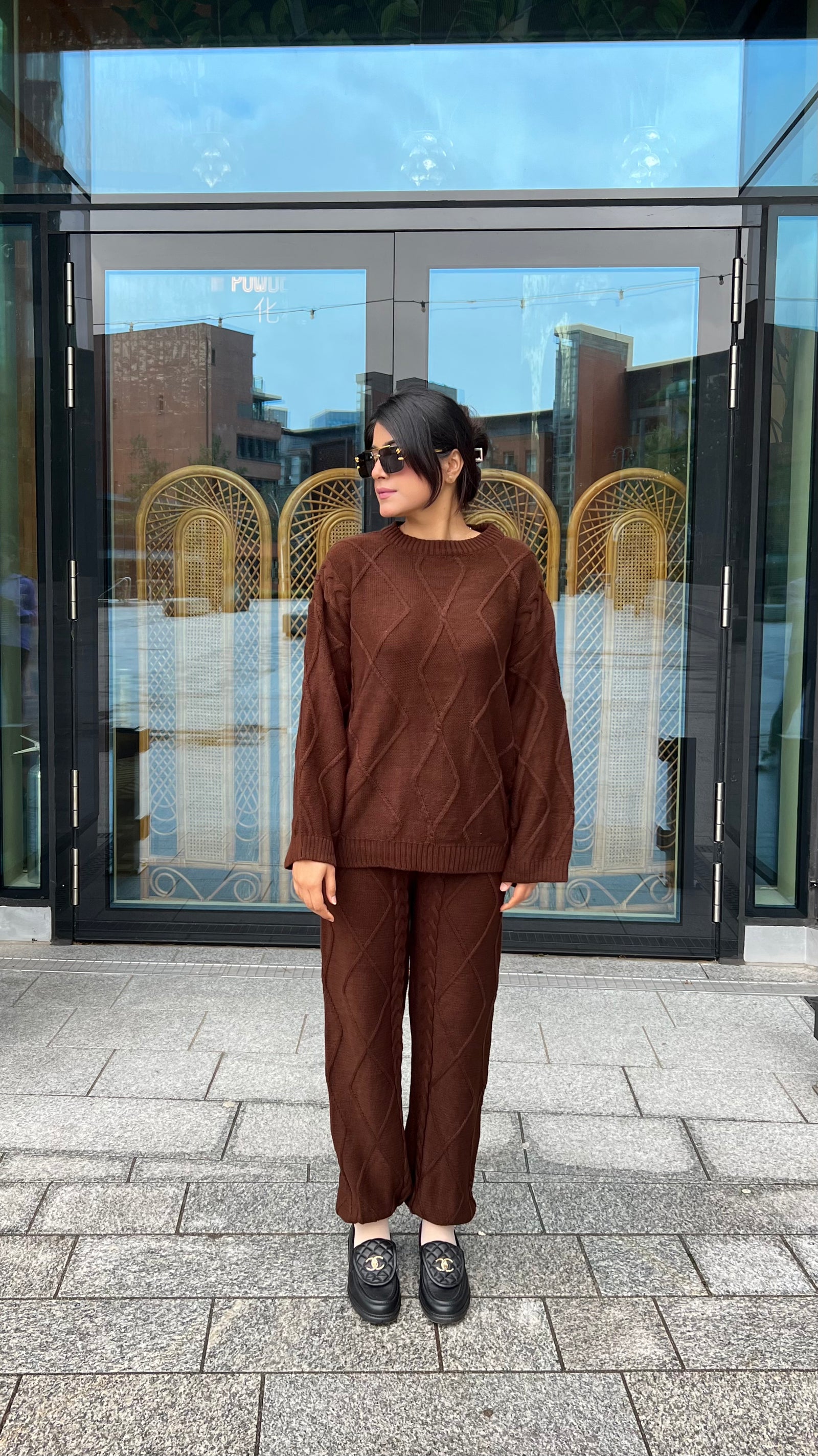 Mocha Cable Knit Set – Alizay Couture