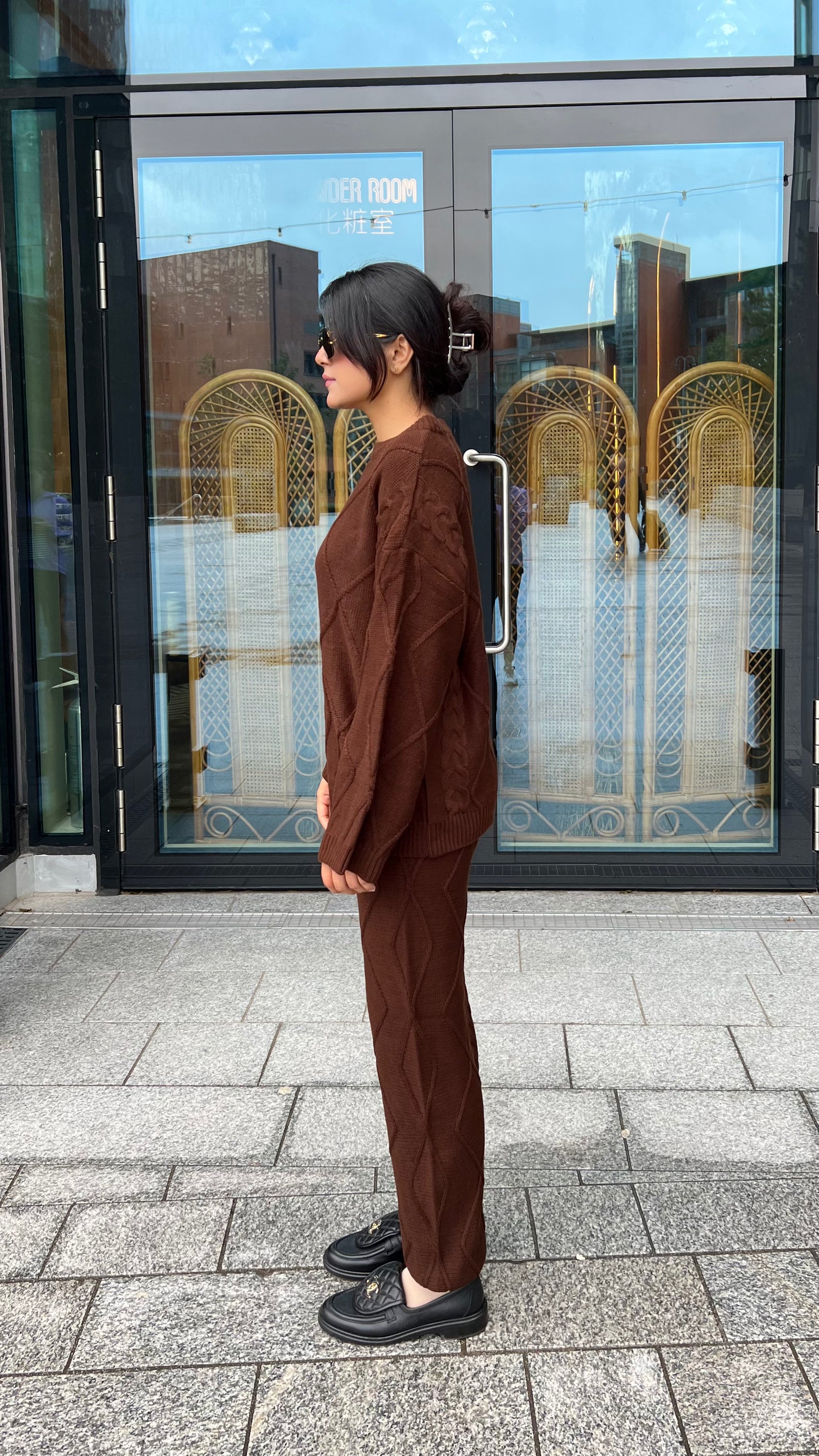 Mocha Cable Knit Set – Alizay Couture